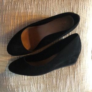 ALDO Heikes Black Suede Wedges